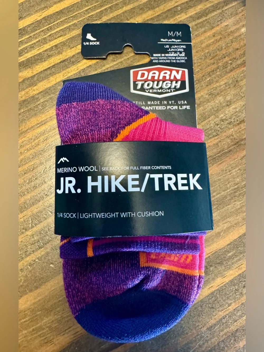 Darn Tough Kids Jr. Hike/Trek Merino Wool Socks - Medium - Lightweight